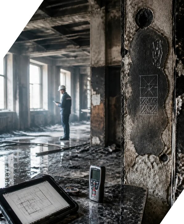 Обследование зданий после пожара в Лангепасе от 15150 р. | ЭкспертизаРоссия