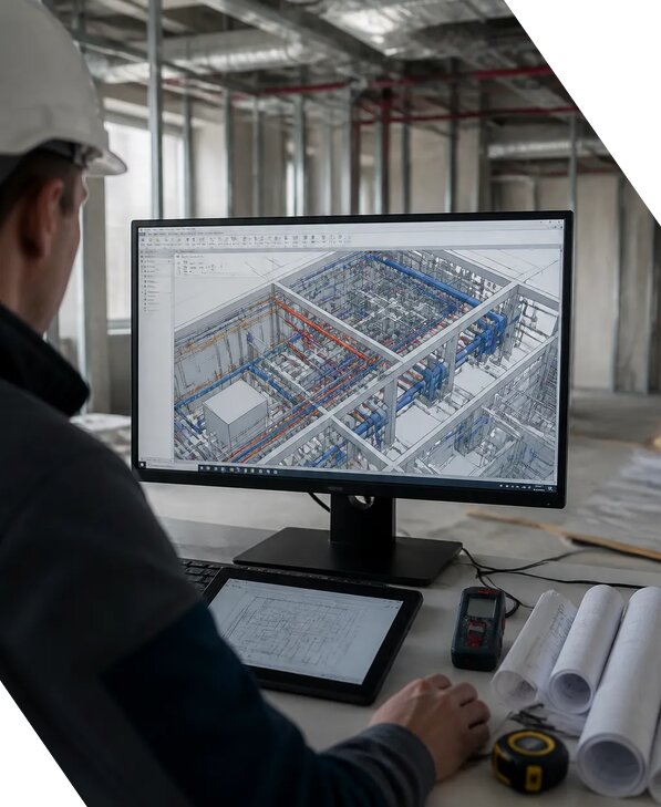 Создание BIM модели инженерных сетей для объектов в Лангепасе